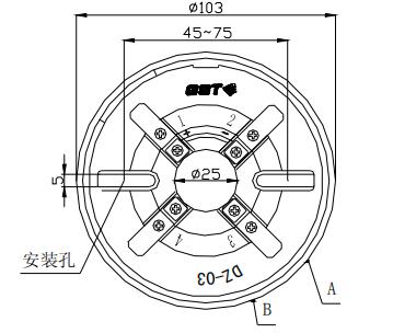 DZ-03定位底座 四川海灣底座